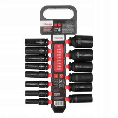 SCHMITH NASADKI UDAROWE 6-KĄTNE DŁUGIE1/2" 10-32mm 14SZT