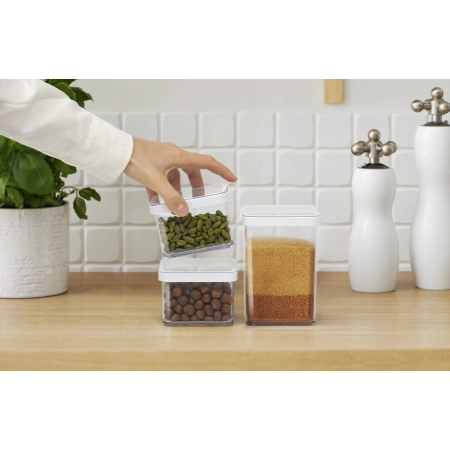 Rotho pojemnik na produkty sypkie LOFT 0,5 l — zestaw 8 szt.