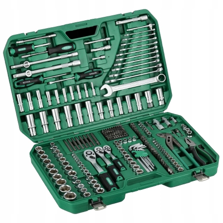 ZESTAW KLUCZY NASADOWYCH i NARZĘDZI 1/4'' 3/8'' 1/2'' 237 el. S011100237