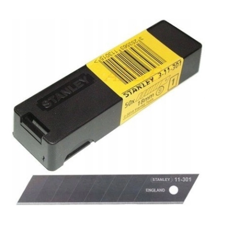 STANLEY OSTRZA WYMIENNE DO NOŻYKÓW 18MM - 50 SZT