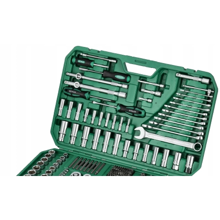 ZESTAW KLUCZY NASADOWYCH i NARZĘDZI 1/4'' 3/8'' 1/2'' 237 el. S011100237