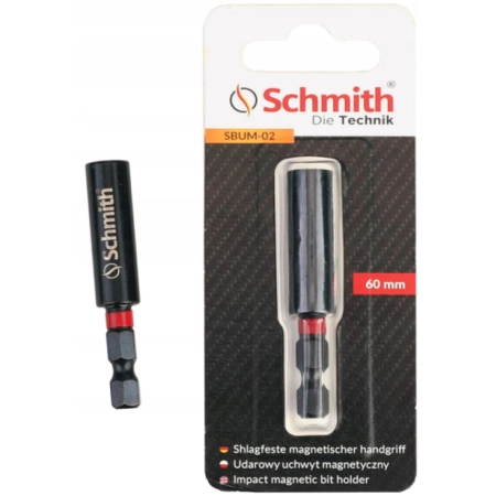 SCHMITH UDAROWY UCHWYT MAGNETYCZNY DO BITÓW NA BITY BIT 60MM ZESTAW 2 — zestaw 2 szt.