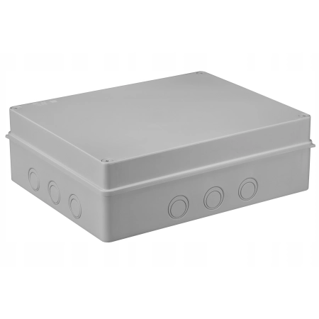 Pawbol Puszka Hermetyczna Natynkowa 380x300x120 12 Osłabień Szara S-BOX 716