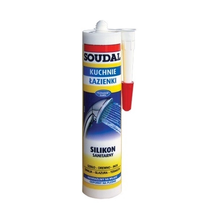 SOUDAL SILIKON SANITARNY 280 ML BIAŁY
