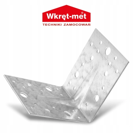 Kątownik ciesielski Wkręt-Met wzmocniony ocynk 105x90 mm 1 szt.