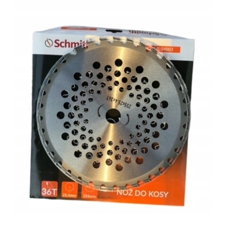 SCHMITH NÓŻ DO KOSY SPALINOWEJ 36 ZĘBÓW 255MM OTWÓR 25,4MM