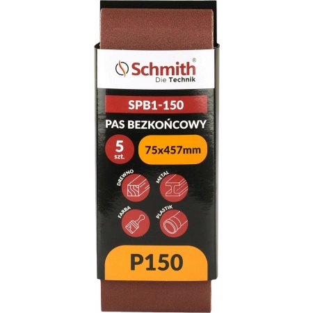 Pas bezkońcowy 75x457mm P150 5 szt.