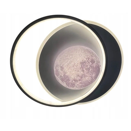 Desulo PLF-02727-S-BK Nowoczesny plafon lampa sufitowa LED zmiana barw
