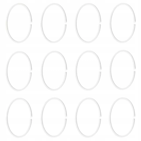 IKEA BJARSEN Zasłona prysznicowa 180x200cm biała WODOODPORNA + KÓŁKA — zestaw 2 produktów