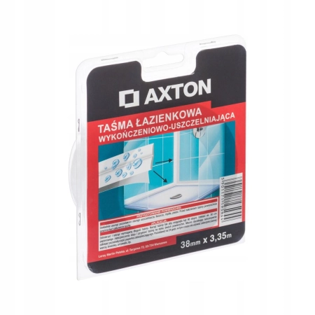 AXTON TAŚMA ŁAZIENKOWA WYKOŃCZENIOWO- USZCZELNIAJĄCA 38MM X 3,35M