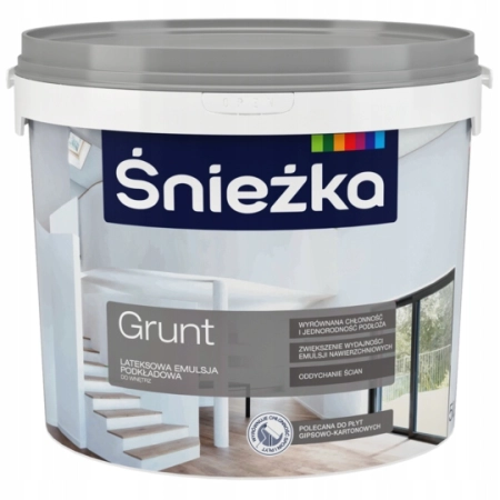Farba gruntująca Śnieżka 5 l biała