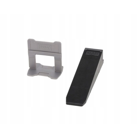 HARDY ZESTAW KLIPS 1,5MM 100SZT + KLIN 50 SZT WIADRO SZARE