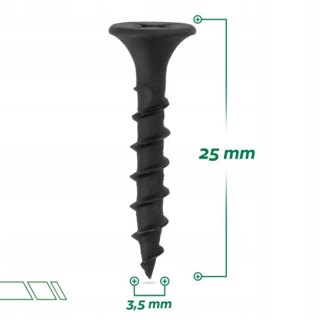 Wkręty do drewna Stalco 3,5 x 25 mm 200 szt.