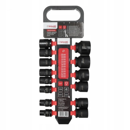 SCHMITH NASADKI UDAROWE 6-KĄTNE KRÓTKIE 1/2" 10-32mm 14SZT