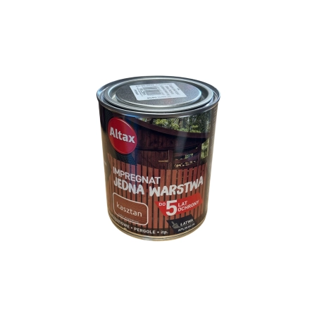 Impregnat do drewna Altax Jedna Warstwa kasztan 0,75l / 750ml