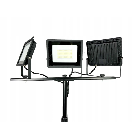 Naświetlacz LED 3x50W ZE statywem LAMPA LEDOWA NA STATYWIE HALOPAK HALOGEN