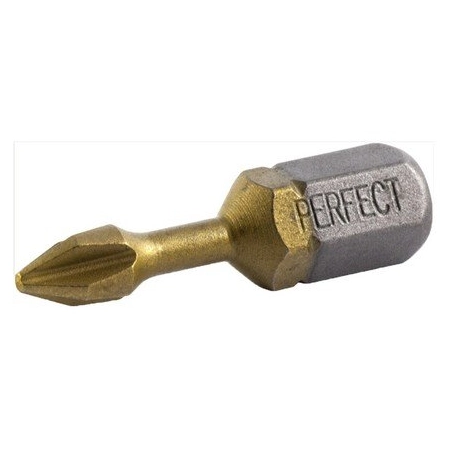Końcówka bit 1/4” - blister PH3x25mm titanium 2szt