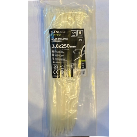 STALCO OPASKA ZACISKOWA 3,6 mm x 250 mm 100szt