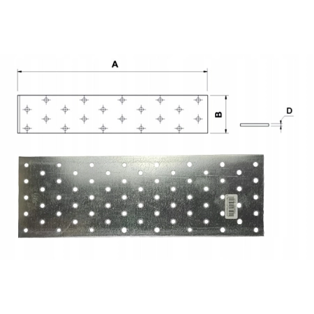 WKRĘT-MET PŁYTKA PERFOROWANA 100X300 GR 2 MM