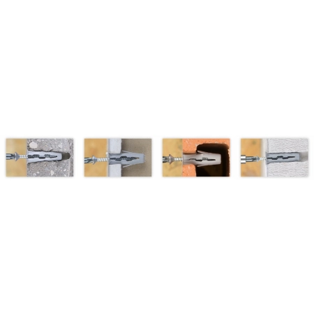 Kołki rozporowe UNO 10x36mm z wkrętem 40mm uniwersalne RAWLPLUG 100szt