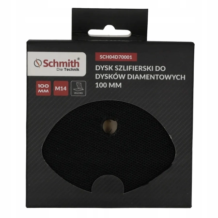 Dysk szlifierski na gwint M14 do dysków diamentowych 100mm Schmith