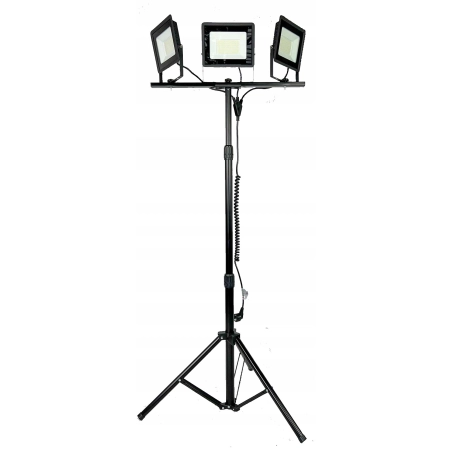 Naświetlacz LED 3x50W ZE statywem LAMPA LEDOWA NA STATYWIE HALOPAK HALOGEN