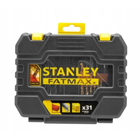 STANLEY ZESTAW WIERTEŁ+ BITY 31 ELEMENTÓW STA88540