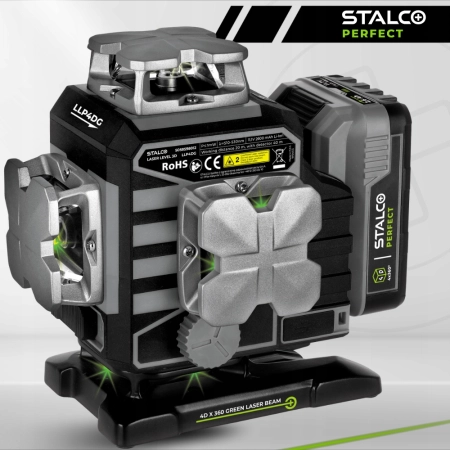 Laser krzyżowy 4D LLP4DG zielony STALCO PERFECT S058598012 STALCO PERFECT
