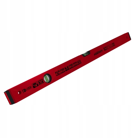 STALCO POZIOMICA 80CM CZERWONA ALUMINIOWA