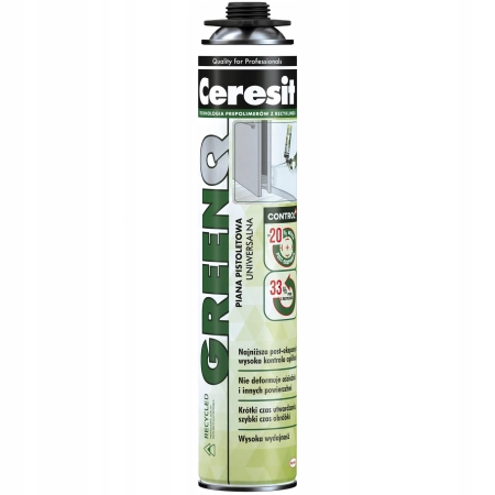CERESIT PIANA MONTAŻOWA GREENQ PISTOLETOWA 750 ml
