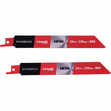 SCHMITH BRZESZCZOT DO PIŁY SZABLASTER 150MM 24TPI DO METALU 2 SZT