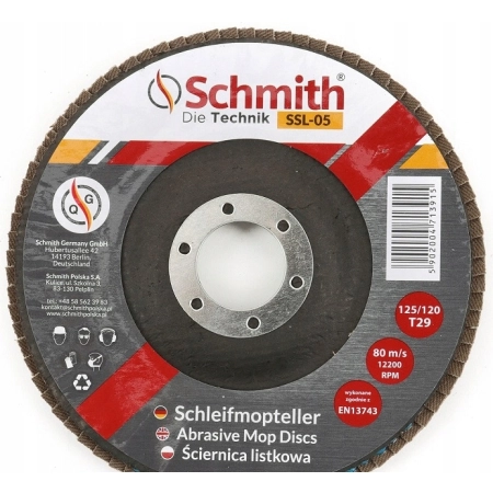 Ściernica Schmith SSL-05 125 mm P120