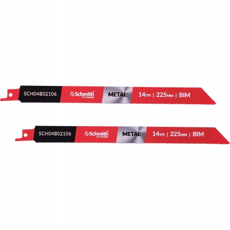SCHMITH BRZESZCZOT DO PIŁY SZABLASTER 225MM 14TPI DO METALU 2 SZT
