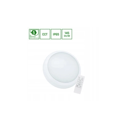 NYMPHEA CITY PRO 2 18/24W CCT 230V 120st IP65 IK08 FI320x80mm BIAŁY okrągła