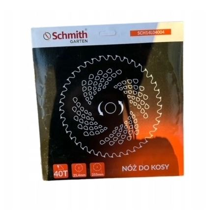 SCHMITH NÓŻ DO KOSY SPALINOWEJ 40 ZĘBÓW 255MM OTWÓR 25,4MM