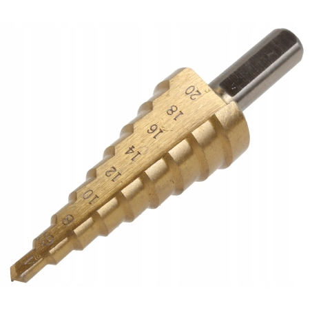 JOBI WIERTŁO STOŻKOWE TYTAN 4-20MM HSS