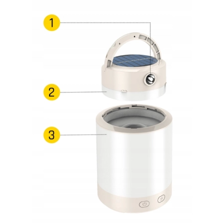 LUMINA CAMPO 2W 121x191mm 2 lata gw. SPECTRUM LAMPA KEMPINGOWA LED