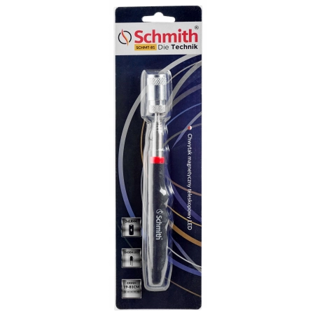 Chwytak magnetyczny teleskopowy LED 81cm SCHMT-81 SCHMITH