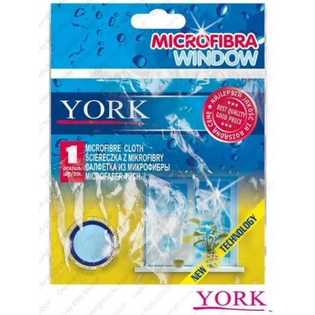 Ścierka mikrofibra (mikrofaza) York w opakowaniu 1 szt. niebieski