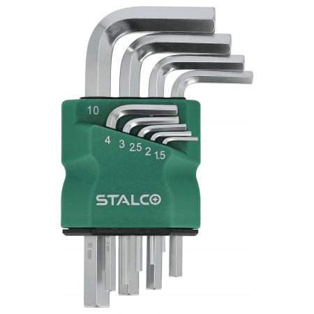 STALCO KLUCZE IMBUSOWE 9 ELEMENTÓW 1,5-10MM