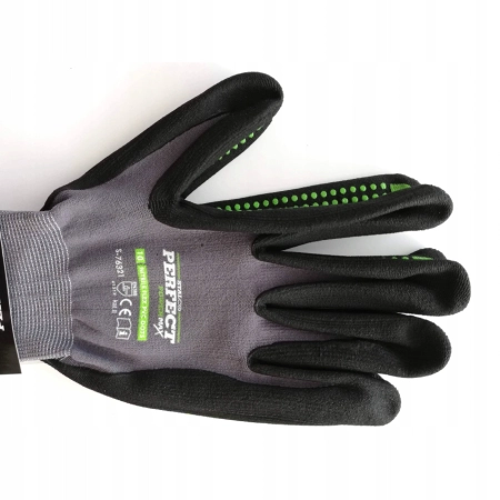 STALCO RĘKAWICE NYLONOWE NITRILE FLEX DOTS 11