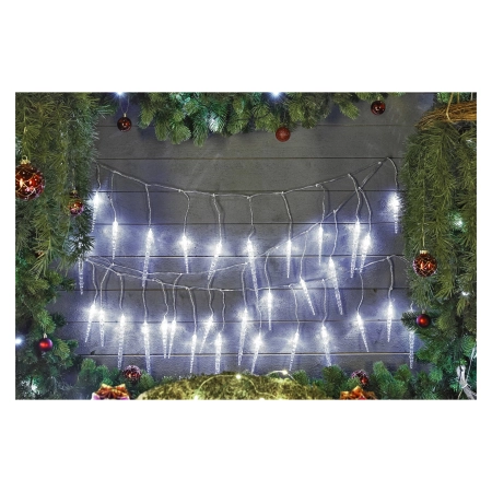 EKVIP Łańcuch świetlny LED z soplami 31 V 3,9  m IP44 [022437]