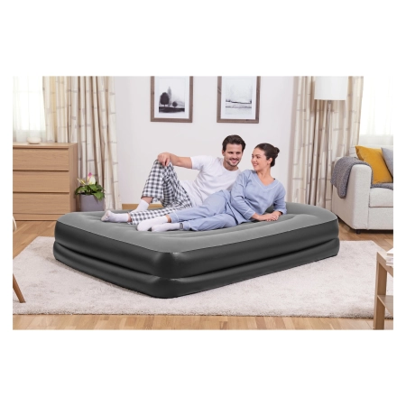 Bestway Materac dmuchany z wbudowaną pompką 203x152x46 cm 230 V [023898]