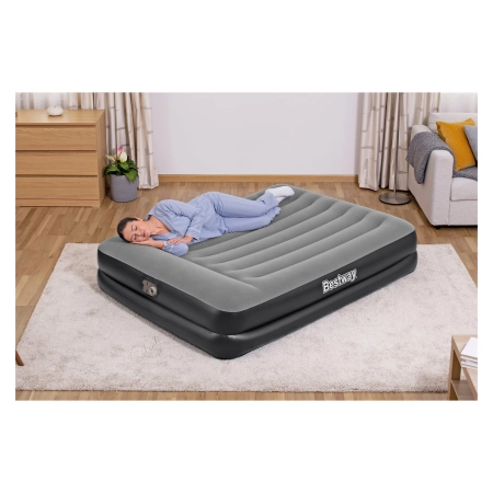 Bestway Materac dmuchany z wbudowaną pompką 203x152x46 cm 230 V [023898]