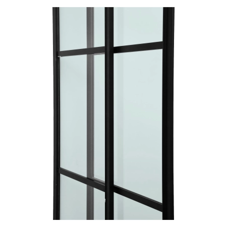 EKVIP Czarna kabina prysznicowa z drzwiami przesuwnymi 80x80x190 cm [021671]