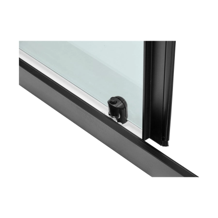 EKVIP Czarna kabina prysznicowa z drzwiami przesuwnymi 80x80x190 cm [021671]