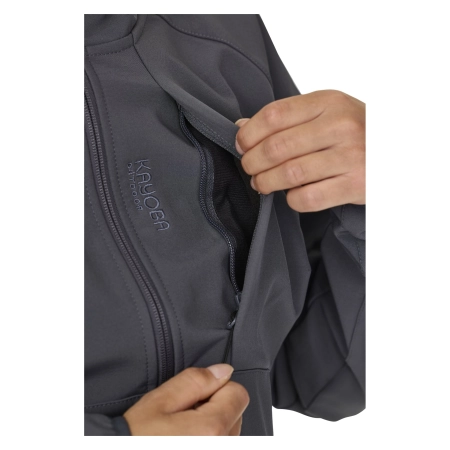 Kayoba Outdoor Damska kurtka soft shell z podszewką z polaru S [033768]