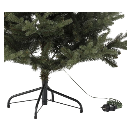 Naturalnie wyglądająca choinka z lampkami 150 cm